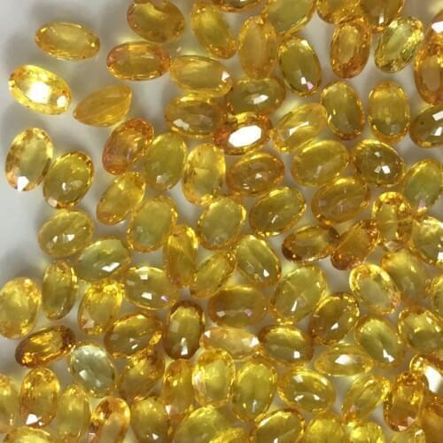 Topaz Natural Loose Gemstone Oval 4X6mm Faceted Beads for Inlaid silver 925 jewelry Making Ring Necklace DIY ICNWAY