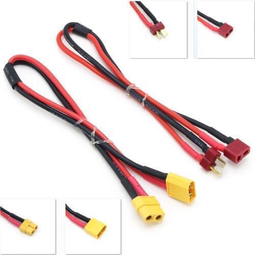 Female Deans XT60/T plug to Male XT60/T Connector Adapter 14AWG 30MM Extension Cable Leads Adapte For RC Lipo Battery