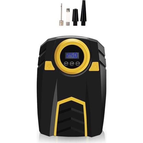 Portable Air Compressor LED Digital Tire Inflator Air Pump For Car Bicycles Motorcycle Tires Basktball 12V With Emergency 2021