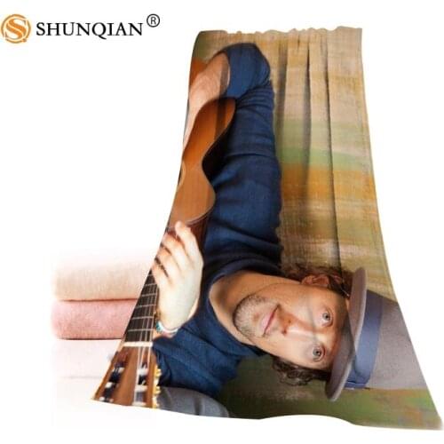 Custom Jason Mraz Towels Microfiber Fabric Popular Face Towel/Bath Towel Size 35x75cm, 70x140cm Print your picture