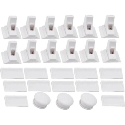 SHGO HOT-1Set Child Lock Children Protection Baby Safety Lock Drawer Latch Cabinet Door Lock Limiter Children Security Locks