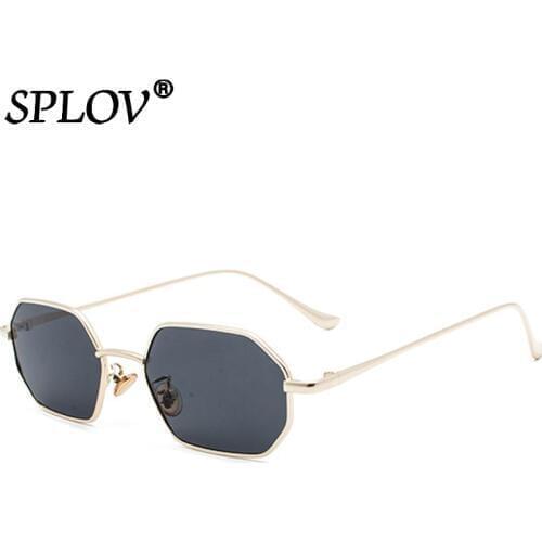 Small Metal Hexagon Men Women Sunglasses Stylish Square Sun Glasses Retro Polygon Shades Fashion Eyewear UV400 de sol hombre