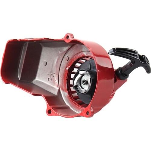 Red Aluminum Recoil Pull Starter pullstarter For 47cc 49cc Engine Parts Mini Moto Dirt Pocket Bike ATV Quad 2 Stroke