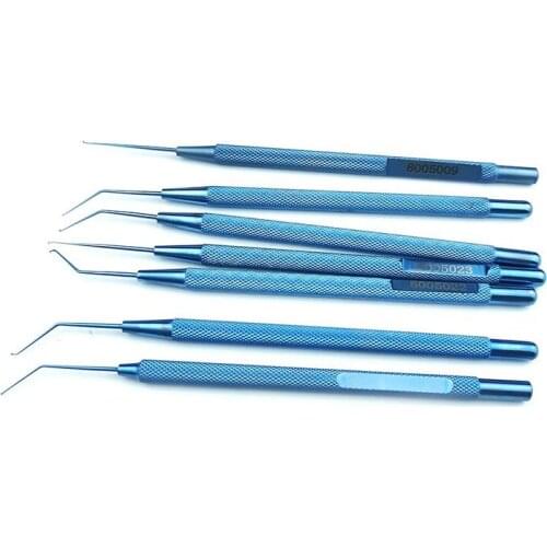 Titanium Akahoshi Nucleus Stainer/Manipulator and Kuglen Push Pull Hook Ophthalmic Eye Instrument