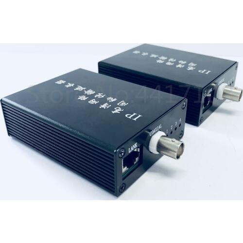 1 pair 10/100M 1 BNC to rj45 Port IP Extender CCTV HD IP Video Extender EOC slave Ethernet over Coax Extender up to 2KM