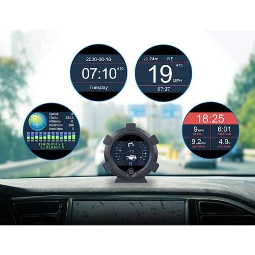 Provide Slope Angle Speed Device Smart GPS Slope Meter High Precision Compass Altitude Off-road Device 4x4 Car Inclinometer