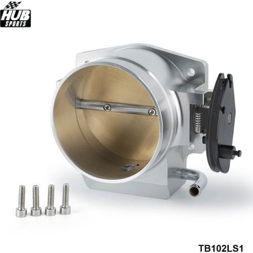 102mm Throttle Body 4 Bolt Aluminum For GM LS1 LS2 LS3 LS6 LSX HU-TB102LS1