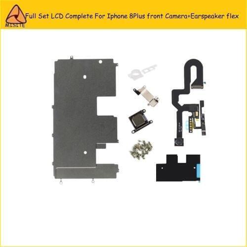 20PCS/LOT Full Set LCD Complete Small Parts for Iphone 8plus 8p Front Camera Flex+Earspeaker Flex+Backplate Flex Cable
