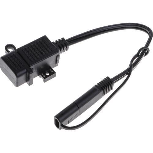 5V 3.1A Waterproof Motorcycle USB Port Socket Kit SAE To USB Adapter