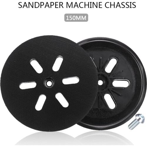 6 Inch 6-Hole 150mm Backup Sanding Pad Sanding Disc Backing Pad 6" Hook and Loop Abrasive Tools Grinder Accessories