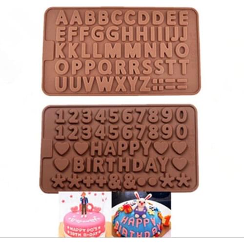 2styles cake decorating tools silicone chocolate mold letter and number fondant molds cookies bakeware tools