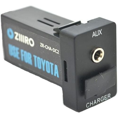 Car Interface USB Charger Connector Adapter and Aux Audio Input for TOYOTA Corolla Auris Levin Camry Reiz RAV4 for xiaomi