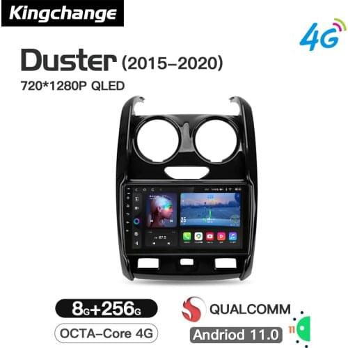 Kingchange Octa-Core Android 11 Car Video Navigation Player For Renault Duster 2015 - 2020 Radio Multimedia Stereo GPS