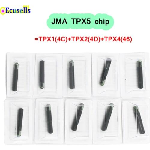 5PCS/10PCS Transponder Chip cloner TPX5 3 In 1 (Include TPX1 TPX2 TPX4) for JMA TPX5 GLASS CHIP