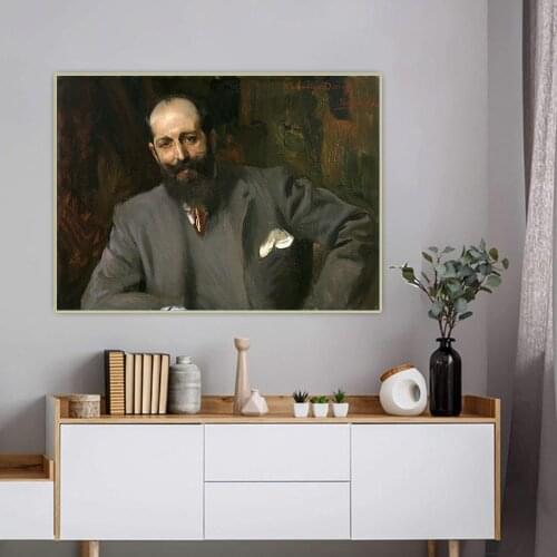 Citon Joaquin Sorolla《Portrait of doctor Joaquín Decref y Ruiz》Canvas Oil Painting Picture Backdrop Wall Decor Home Decoration