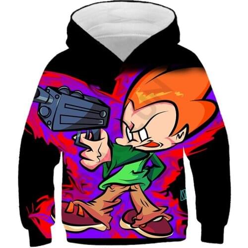 3D Print Friday Night Funkin Hoodies For Kids Unisex Sweatshirt Boys Casual Anime Game Streetwear Tops Teenagers New Costume