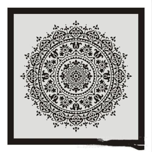 DIY Craft Layering mandala Stencils for Painting on Fabric Airbrush Walls Art Scrapbooking Stamping Album Decorative Embossing
