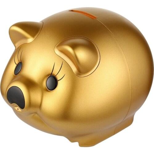 Indoor Security Camera Piggy Bank 1080P Wifi Ultra Wide-Angle Night Vision With Microphone And Speaker For Home