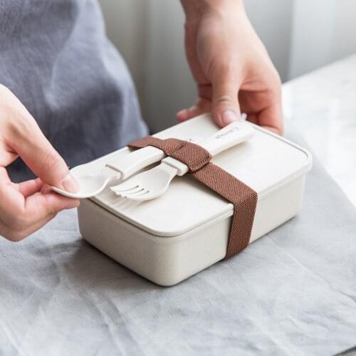 Classic Single layer Bento Box Dinnerware Food Container Set with for Adults Children Dinnerware Set