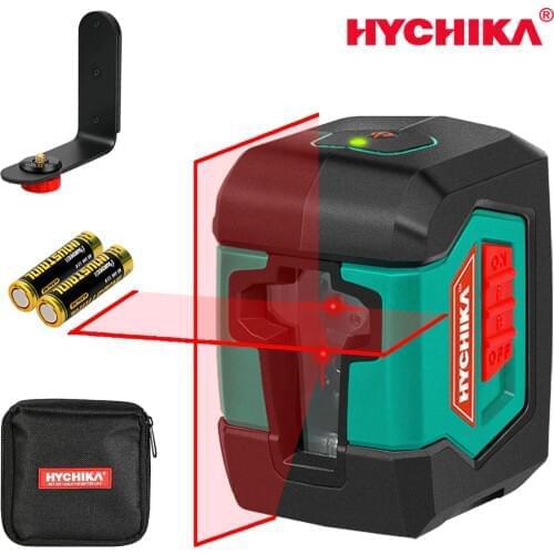 HYCHIKA Laser Level Cross Line Laser with Measuring Range 50ft, Self-Leveling Vertical and Horizontal Line