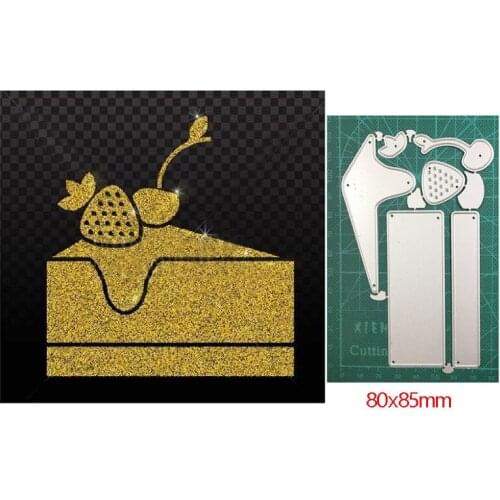 Metal cutting dies cut die mold Strawberry cake border Decoration Scrapbook paper craft knife mould blade punch stencils dies