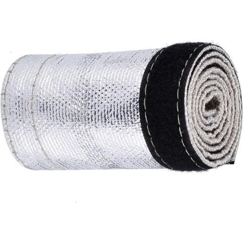 Metallic Heat Shield Thermal Sleeve Insulated Wire Hose Protect Cover Wrap Loom Tube 20MM Car Accessories