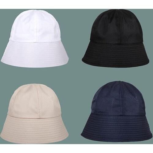 2021 Fashion Men and Women Solid Color Fisherman Hat Outdoor Basin Hat Summer Sun Hat All-match Bucket Hat Sun Hat Panama Hat