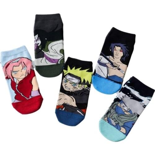 Naruto Socks sanime figure Kakashi Sasuke Orochimaru Sakura Ladies socks casual Cute socks kids socks Boy girl socks Gift socks