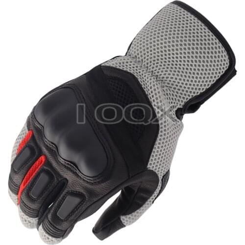 NEW 2019 Mens Leather Gloves Black Motorbike Gants Moto GP Off Road Racing Short Gloves