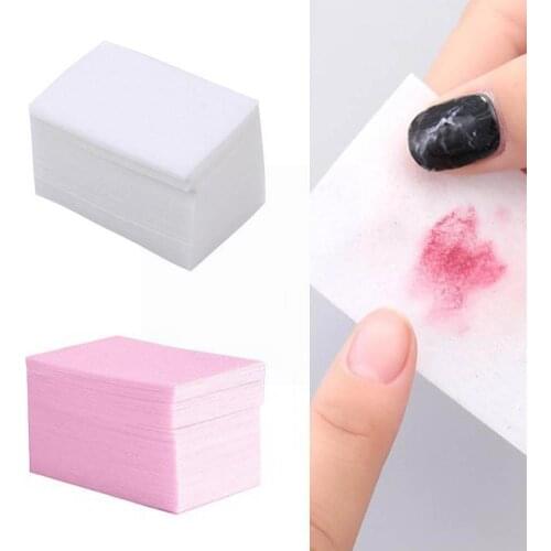 Disposable Makeup Unloading Armor Cotton Nail Polish Cleaner Manicure Polish Cleaning Tools Paper Art Remover Pad Nails J5D7