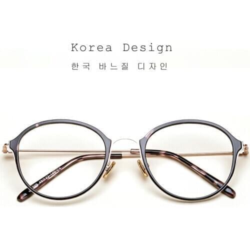 Retro Round eye glasses frame women 2020 Fashion womens eyeglasses Optical Myopia Prescription Computer glasses Korean eyewear