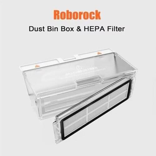Dust Box Dust Bin with Filter Liver Suitable for The Second Generation Roborock S50 S51 Xiaomi Robot Vacuum Cleaner