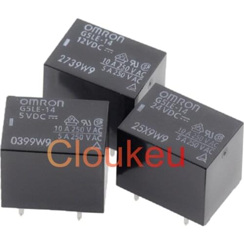 Relay G5LE-14-5VDC 12VDC 24VDC 10A 5pin T73