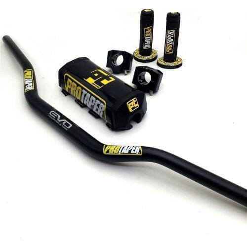 Handlebar For PRO Taper Pack Bar 1-1/8" Handle bar Pads Grips Pit Pro Racing Dirt Pit Bike Motorcycle CNC 28.5mm Adapter