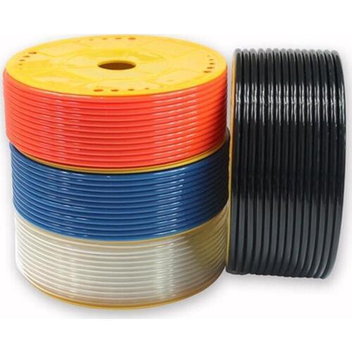 1 Meter Pneumatic Component PU Tube Air Hose Pipe PU 4x2.5mm 6x4mm 8x5mm 10x6.5mm 12x8mm Red Blue Black Transparent