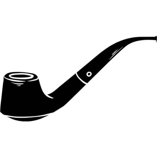 15.2cm*8.3cm Pipe Tobacco Smoking Car Styling Car Sticker Vinyl Decal Black/Silver S3-6760