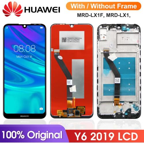 Original Display For Huawei Y6 Prime 2019 Y6 Pro 2019 Y6 2019 MRD-LX1f LCD Display Touch Screen Digitizer Assembly with Frame
