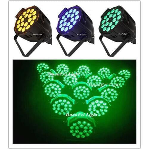 8pcs/lot LED Par 18x15W 5in1 RGBWA/Y par led indoor non-waterproof dmxx512 par can Led Light