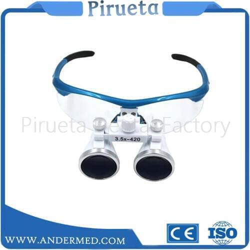 Free Shipping 3.5x420mm Dental Loupes Surgical Binocular Loupe dental Magnifier Glasses