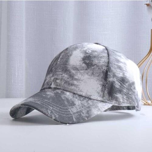 2021 New Fashion Tie-Dye Baseball Cap Spring Men Women Trend Lovers Colorful Snapback Hat Outdoor Adjustable Sun Graffiti Bone