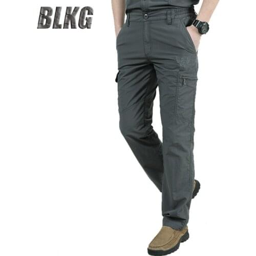 Mens Tactical Cargo Pants Breathable lightweight Waterproof Quick Dry Casual Pants Men Summer Army Military Style Trousers 4XL