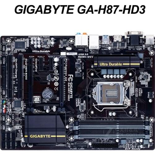 For GIGABYTE GA-H87-HD3 Motherboard Socket LGA 1150 For GA-H87-HD3 Intel H87 PCI-E 3.0 Original Desktop Used Mainboard