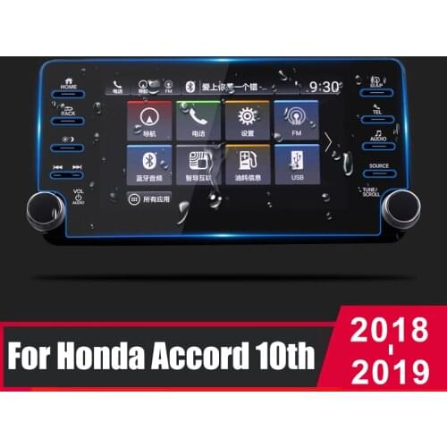 For Honda Accord 10th 2018 2019 Tempered Glass Car Navigation Screen Protector LCD Touch Display Screen film Anti Scratch