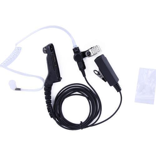 For Motorola Radio DP4400 Police Air Tube Earpiece Microphone PTT Headset Radio Walkie Talkie DP4400 DP4401 DP4600 DP4800 DP4801