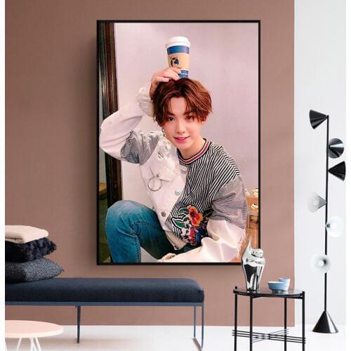 Painting by numbers art paint by number Hand-painted popular star Huang Mingxi home room corridor decorative painting