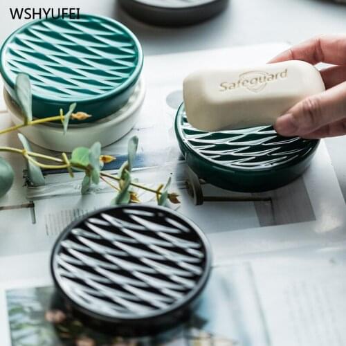 Nordic Style Ceramic Soap Plate Home Hotel Bathroom Soap Restaurant Soap Dish Soap Tray Soap Box Decorations Utensils