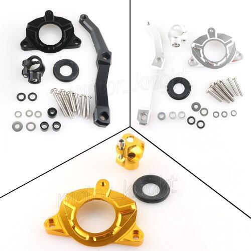 CNC Motorcycles Steering Stabilize Damper Bracket Mount Kit For Kawasaki Z1000 2010-2013 2011 2012 Moto Support For Kawasaki