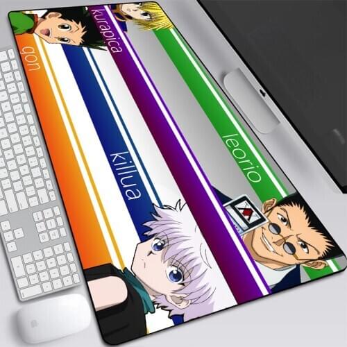 Hunter Killua Zoldyck Mouse Pad 70x30cm Gaming Mousepad Office Notbook Desk Mat High Quality Padmouse Games Pc Gamer Mats
