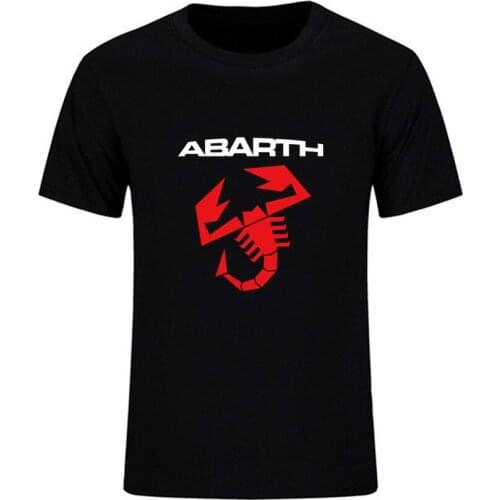 Mens womens summer new Abarth Tshirt scorpion graphic casual T-shirt fashion racing mens T shirt O-neck cotton tops tees