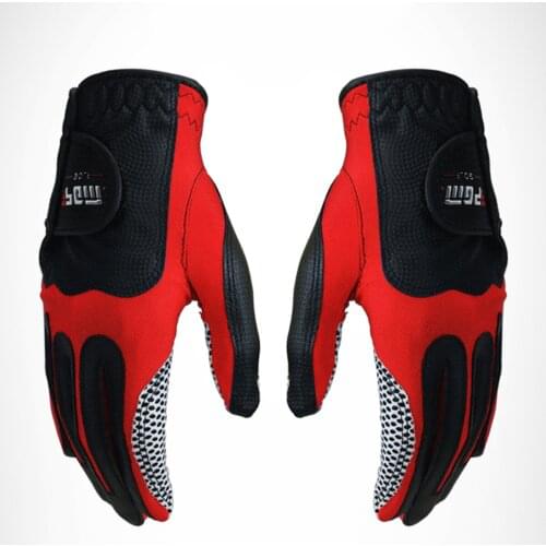 Mens Golf Fiber Cloth Gloves Left Hand Glove Magic Elastic Particles Women Slip-resistant Gloves Golf Accessories